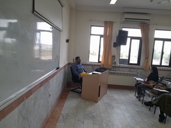 تبیین مسایل مرتبط با جریان طوفان الاقصی توسط دکتر منیری معاون فرهنگی و اجتماعی دانشکده